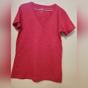 J 2 SPORT, V NECK, ATHLETIC ORIGINAL, 1 RED, 1 GRAY-LARGE ON BOTH,(SET OF 2)-NEW